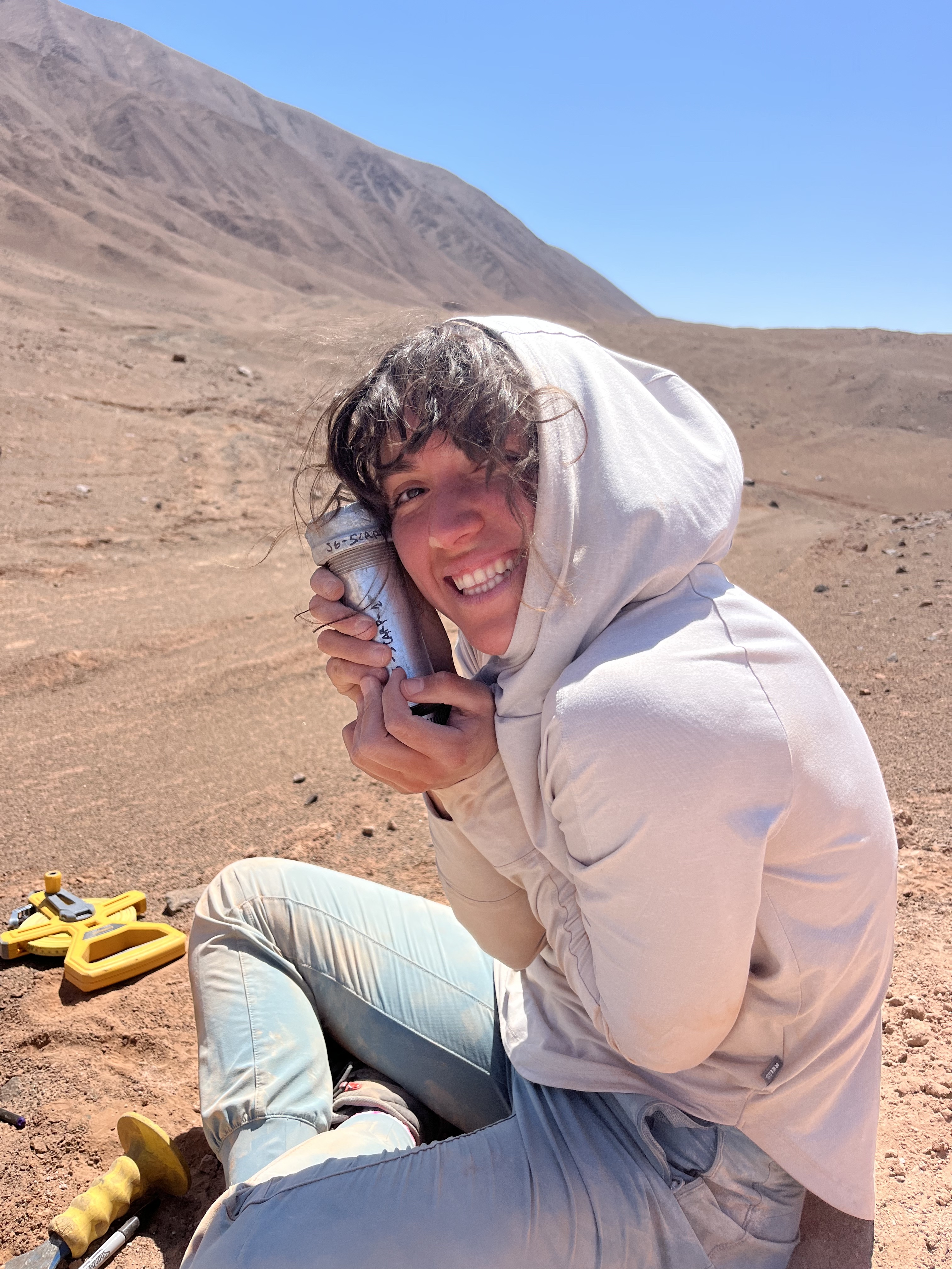 Salar Grande Basin, Northern Chile. My first IRSL sample!